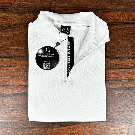 Camisa Polo Masculina ARMANI Branco