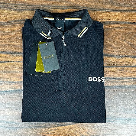 Camisa Polo Masculina HB Preto
