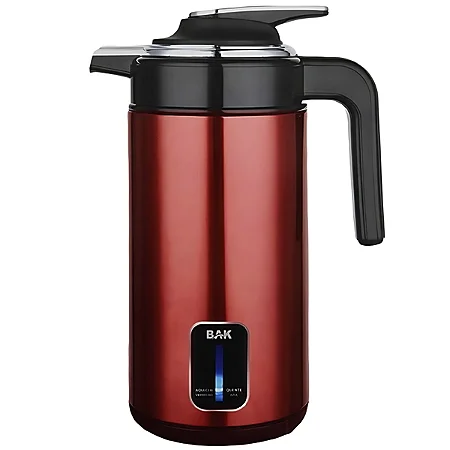 Jarra Elétrica BAK BK-HER127 1.000 Watts 1.8 Litros 127V ~ 50 60Hz Vermelho com Preto