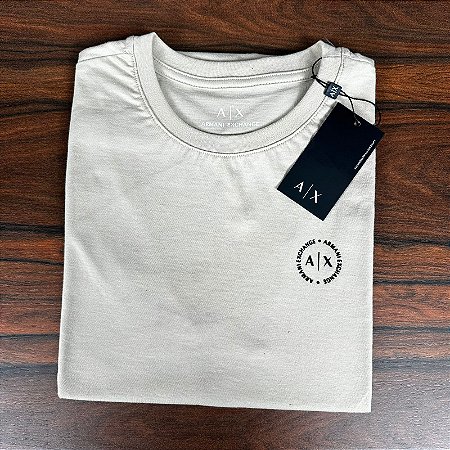Camiseta Masculina ARMANI Bege