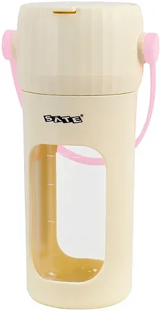 Liquidificador Portátil SATE A-P276 Recarregável USB-C 380ML Bege com Rosa