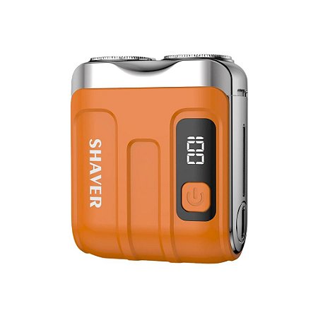Mini Barbeador Elétrico Recarregável Lavável Portátil Lâmina Magnética