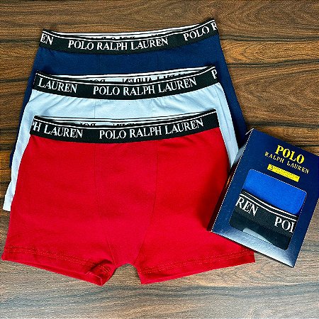 Kit PRL Masculino com 03 Cuecas Boxer