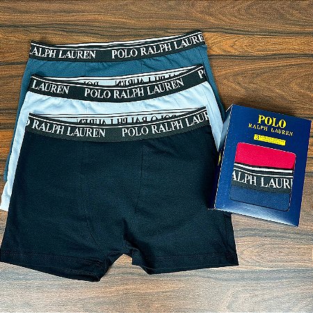 Kit PRL Masculino com 03 Cuecas Boxer