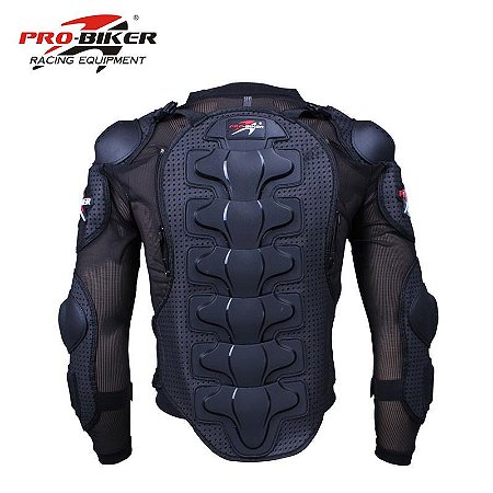 Jaqueta PRO-BIKER Para Moto Motocicleta Armadura Proteção de Corpo Inteiro Motocross