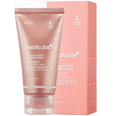 Máscara Facial MEDICUBE Collagen Night Wrapping Mask de 75 ml