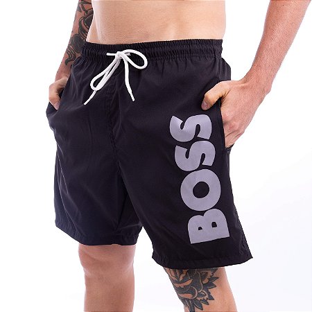 Short Beachwear Octopus Hugo Boss Preto - New Man Store | Moda Masculina
