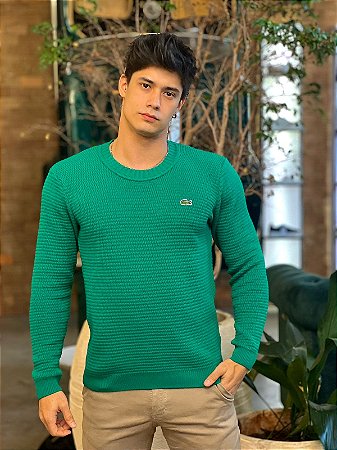 Suéter Lacoste Verde - New Man Store | Moda Masculina