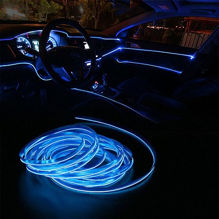 Lâmpada Decorativa LED neon  para interior de Carro 5 metros