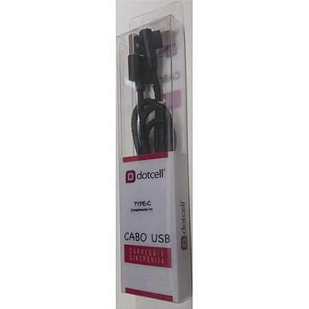 Cabo USB DC-1118 TYPE C (Preto)