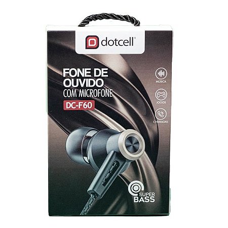 FONE DE OUVIDO DOTCELL DC-F60 DOURADO