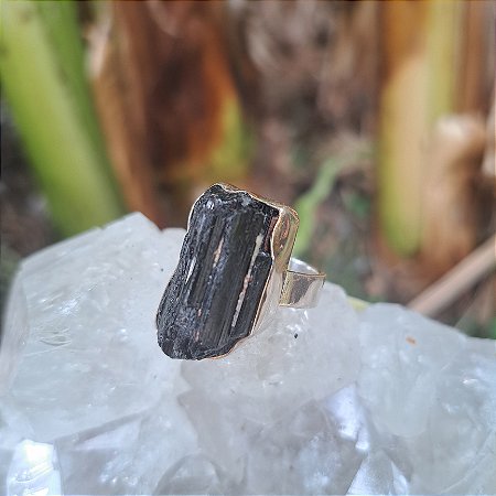 Anel Turmalina Negra