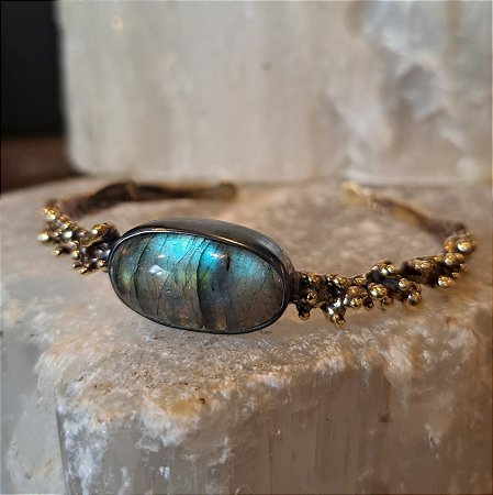 Pulseira Joia Bruta Labradorita