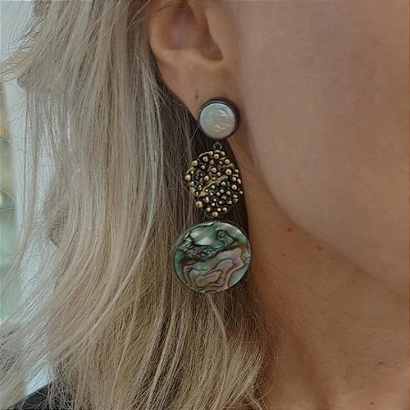 Brinco  Abalone joia bruta II