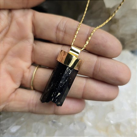 Pingente Turmalina Negra