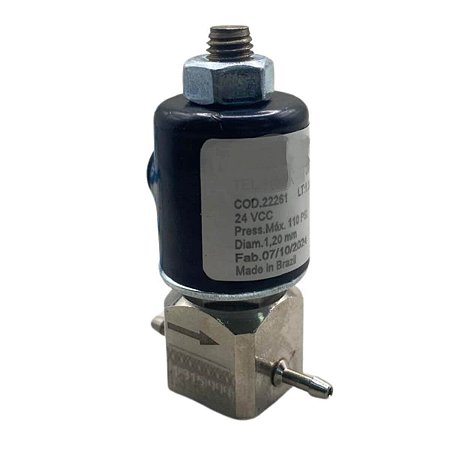 Válvula solenoide 24Vcc equipamento profilaxia