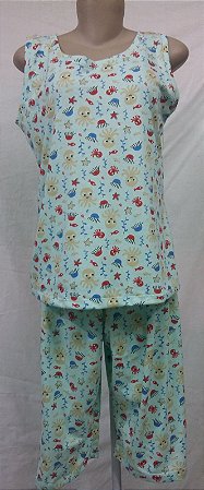 Pijama Pescador s/m em Algodão