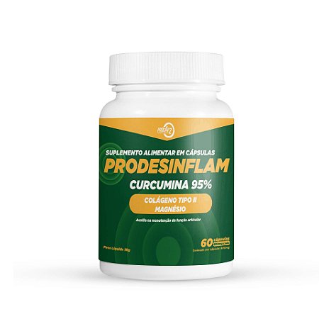 PRODESINFLAM - com ômega 3, curcumina, magnésio, vitaminas C, E e D - 60 Cápsulas