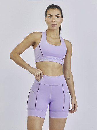 BERMUDA OFFEN LILÁS E MIRTILO FEM