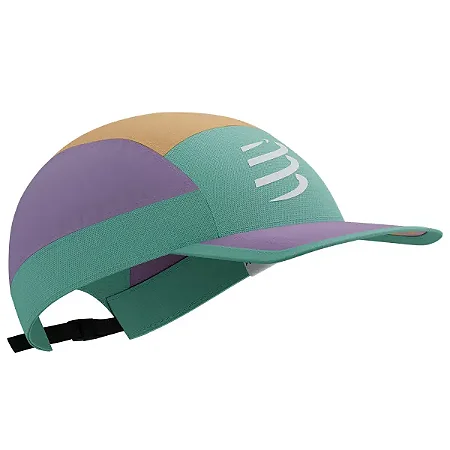 BONÉ COMPRESSPORT 5 PANEL COLOR LILAS-LARANJA
