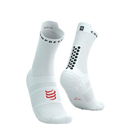 MEIA COMPRESSPORT V4 RUN BRANCA