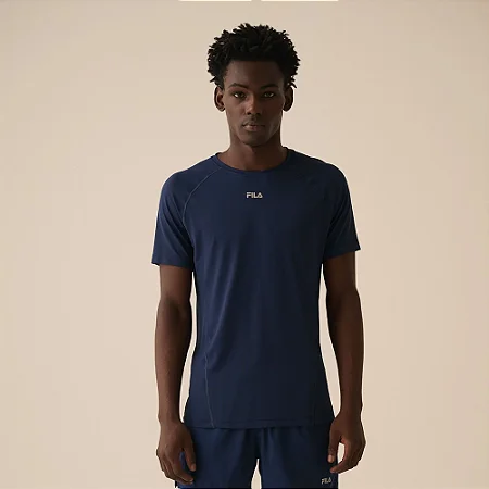 CAMISETA MASC FILA BIO 3 AZUL MARINHO