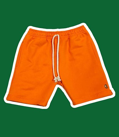 Bermuda moletinho laranja