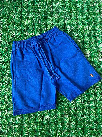Bermuda moletinho azul bic