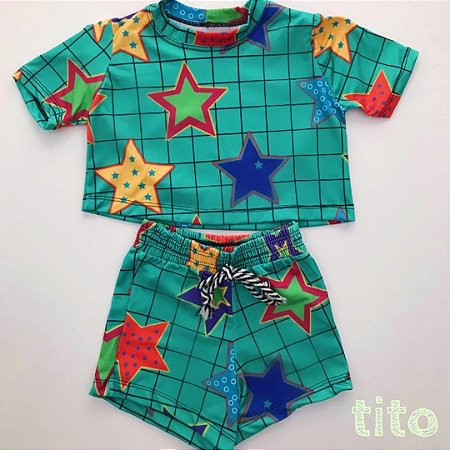 Conjunto Estrelas verde