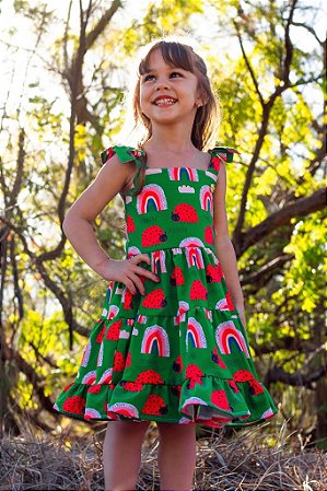Vestido Verde Joaninhas