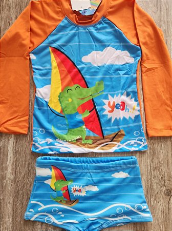 Conjunto jacaré surfista