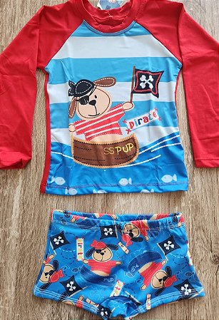 Conjunto urso pirata