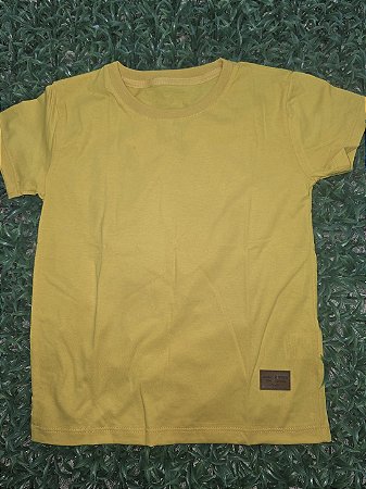 Camiseta básica amarelo canário