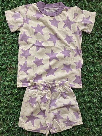 Pijama Estrela Lilás