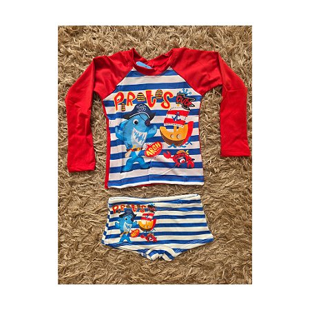 Conjunto tubarão pirata