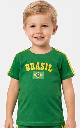 Camiseta Brasil Verde Bandeira