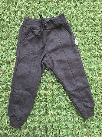 Calça Jogger - moletom na cor azul marinho
