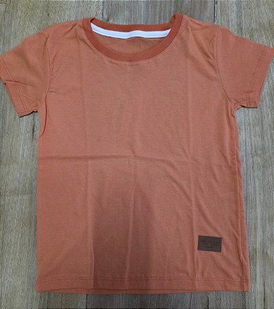 Camiseta básica laranja / coral