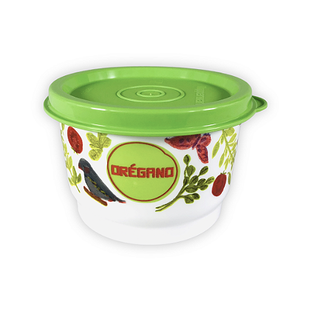 Potinho Orégano 140 ml Tupperware Floral