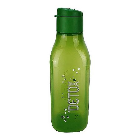 Garrafa Eco Tupper Quadrada 1 Litro Detox