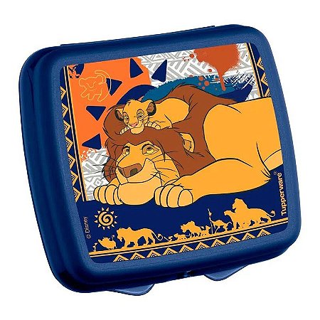 Porta Sanduíche Simba e Mufasa Tupperware