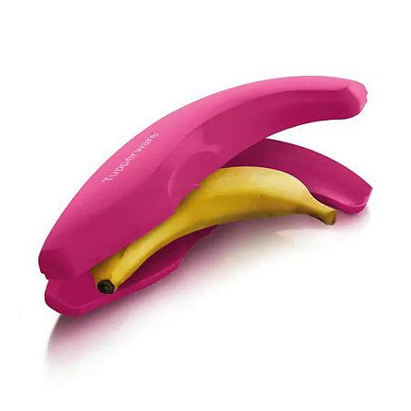 Porta Banana Rosa Tupperware