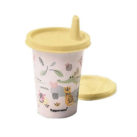 Copinho com Bico Mini Floresta 200ml Amarelo Tupperware