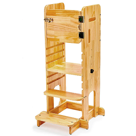 Torre de Aprendizagem Regulável Madeira de Brincar