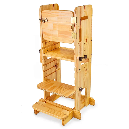 Torre de Aprendizagem Multi Madeira de Brincar