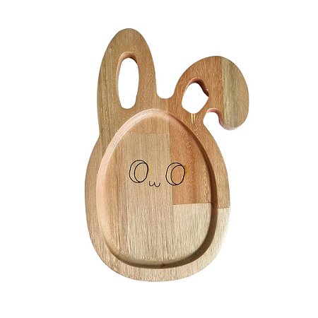 Pratinho Infantil - Coelho - Madeira de Brincar
