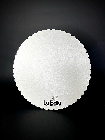 PRATO DE BOLO EM MDF BRANCO LISO MODELO 2