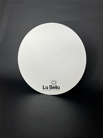 PRATO DE BOLO MDF BRANCO PERSONALIZADO MODELO 1