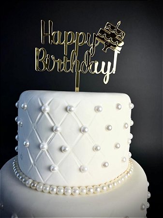 TOPO DE BOLO HAPPY BITHDAY 1002 EM ACRÍLICO