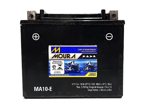 Bateria Moto 10ah Bateria De Moto 12v 10a 10 Amperes MOURA Ma10-e CITYCOM 300 300i NINJA 650 DL 650